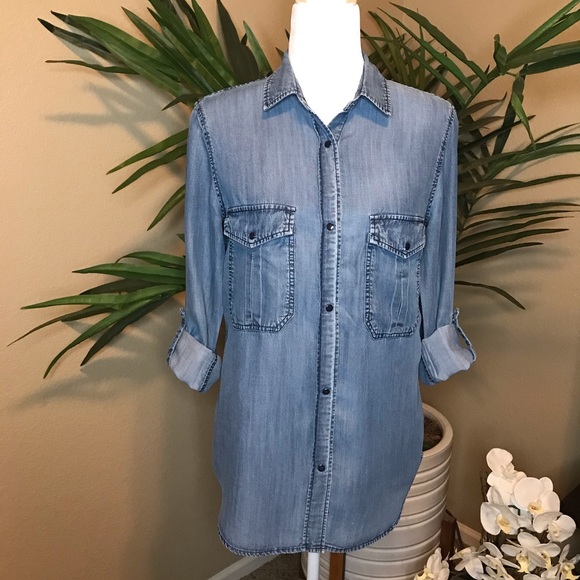 Rails Button Down Chambray Women’s Shirt - XS/S - Picture 13 of 16